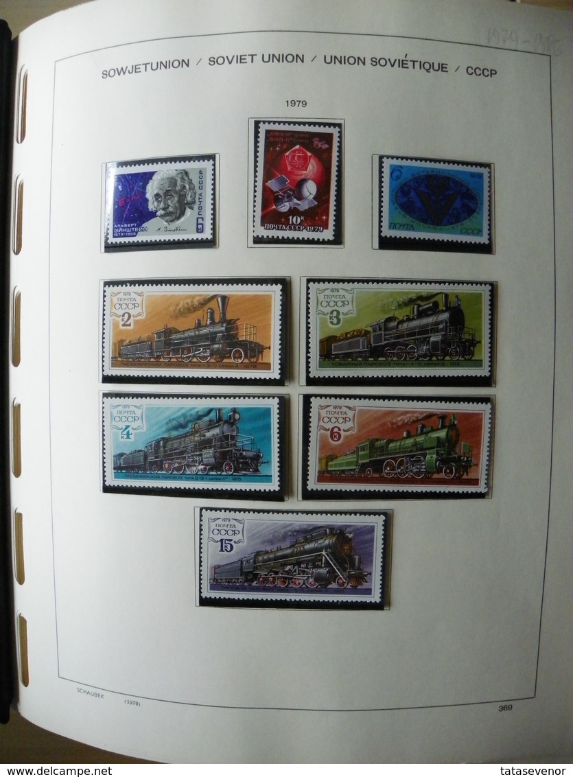 Russia USSR nice  collection 1961-1991 in special SCHAUBEK books. SUPPER PRICE!!! ROST