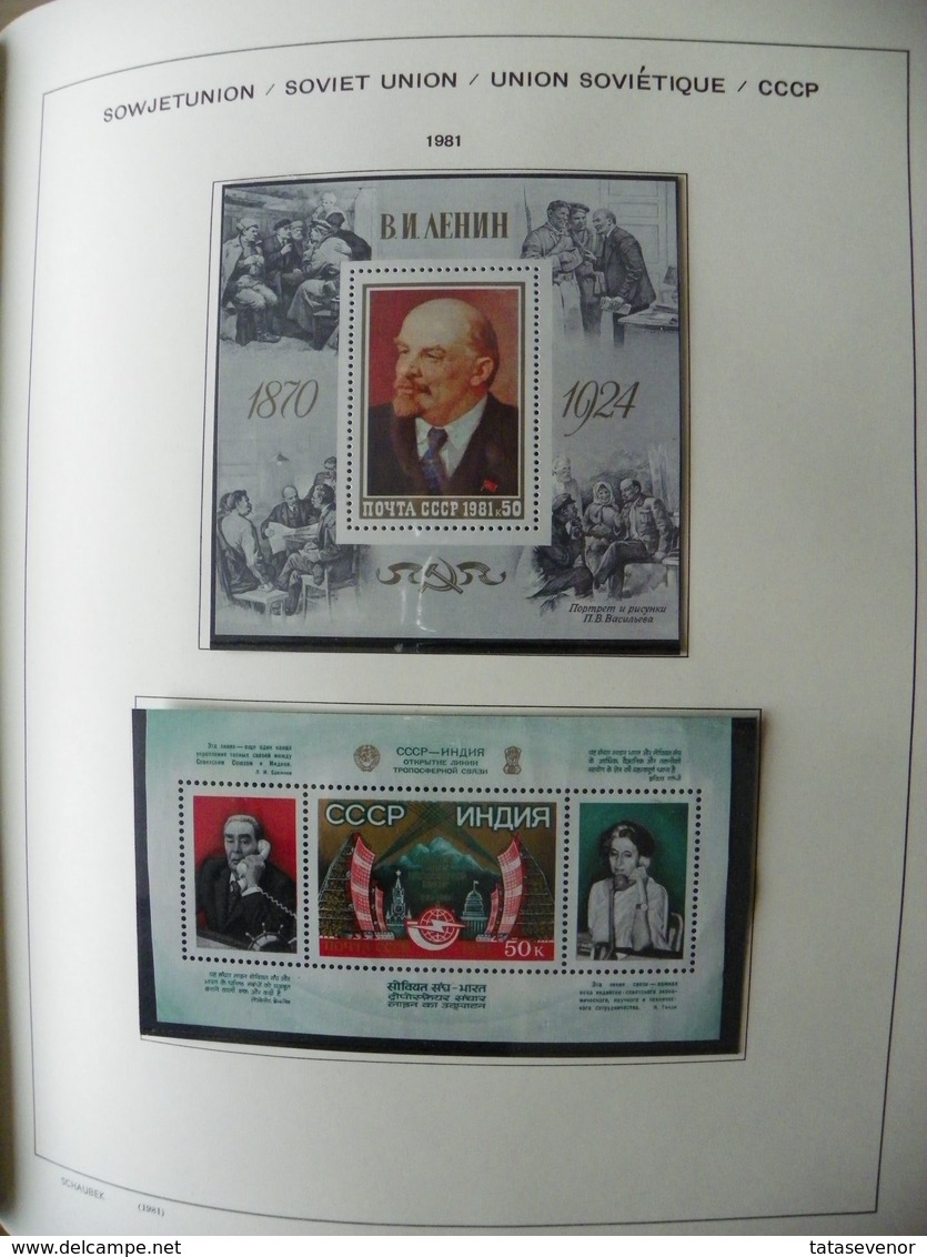 Russia USSR nice  collection 1961-1991 in special SCHAUBEK books. SUPPER PRICE!!! ROST