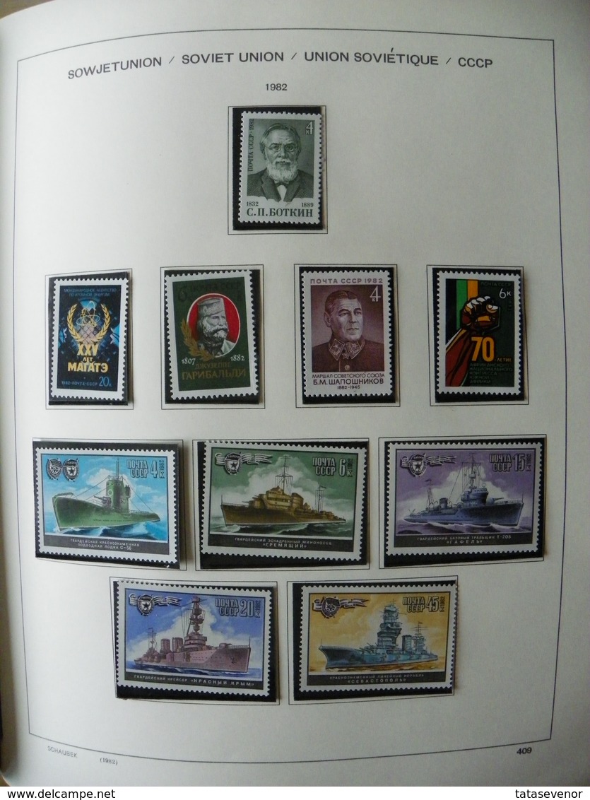 Russia USSR nice  collection 1961-1991 in special SCHAUBEK books. SUPPER PRICE!!! ROST