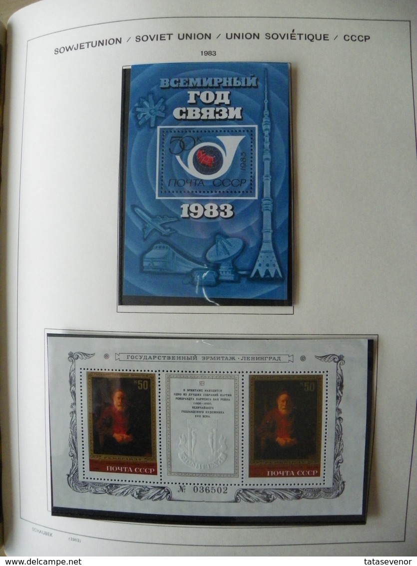 Russia USSR nice  collection 1961-1991 in special SCHAUBEK books. SUPPER PRICE!!! ROST