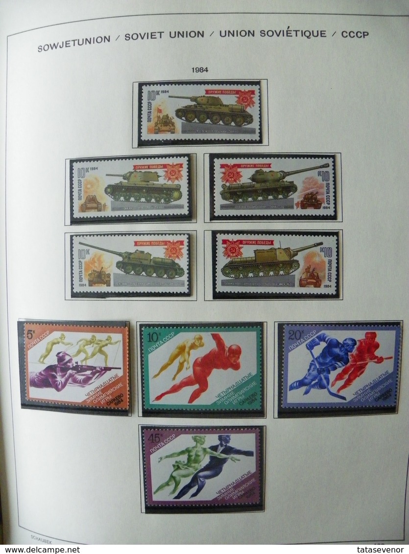 Russia USSR nice  collection 1961-1991 in special SCHAUBEK books. SUPPER PRICE!!! ROST