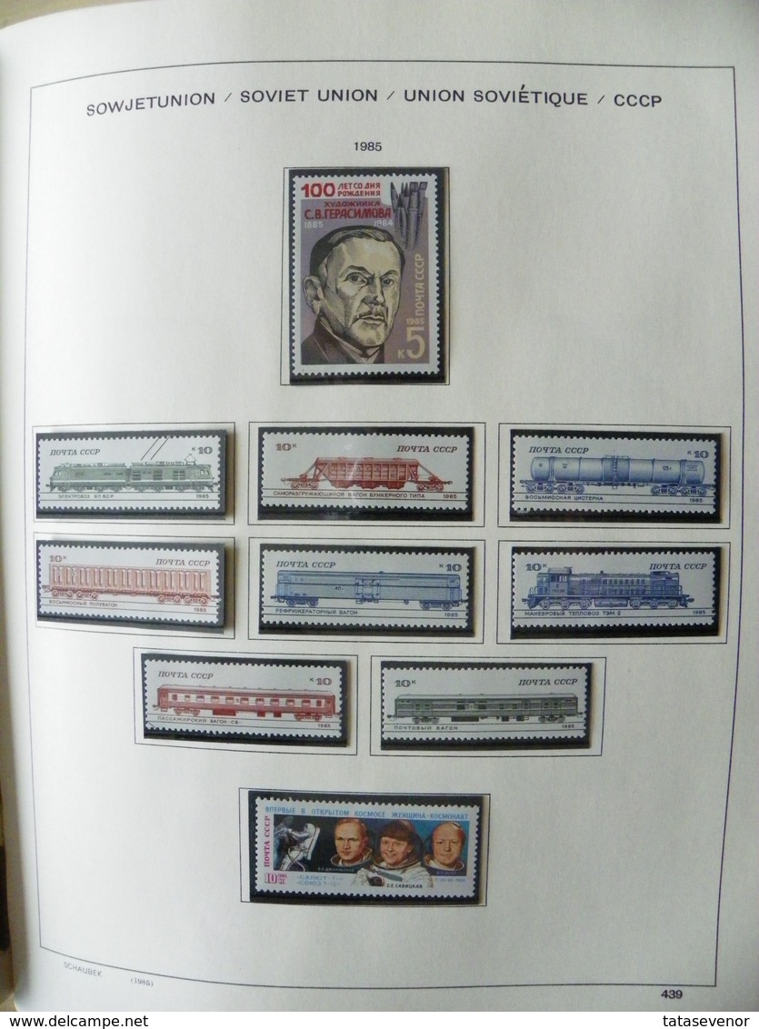 Russia USSR nice  collection 1961-1991 in special SCHAUBEK books. SUPPER PRICE!!! ROST