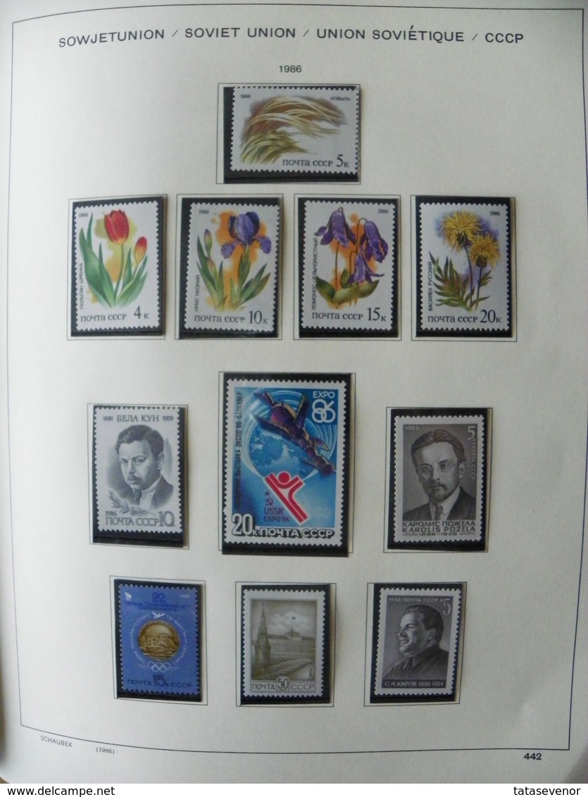 Russia USSR nice  collection 1961-1991 in special SCHAUBEK books. SUPPER PRICE!!! ROST