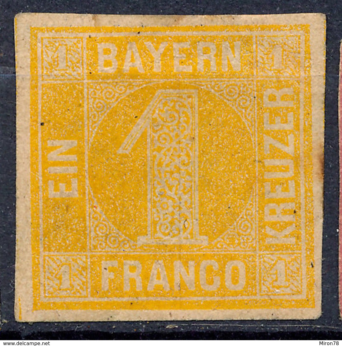 STAMP  BAVARIA, BAYERN 1862  1KR MINT - Autres & Non Classés