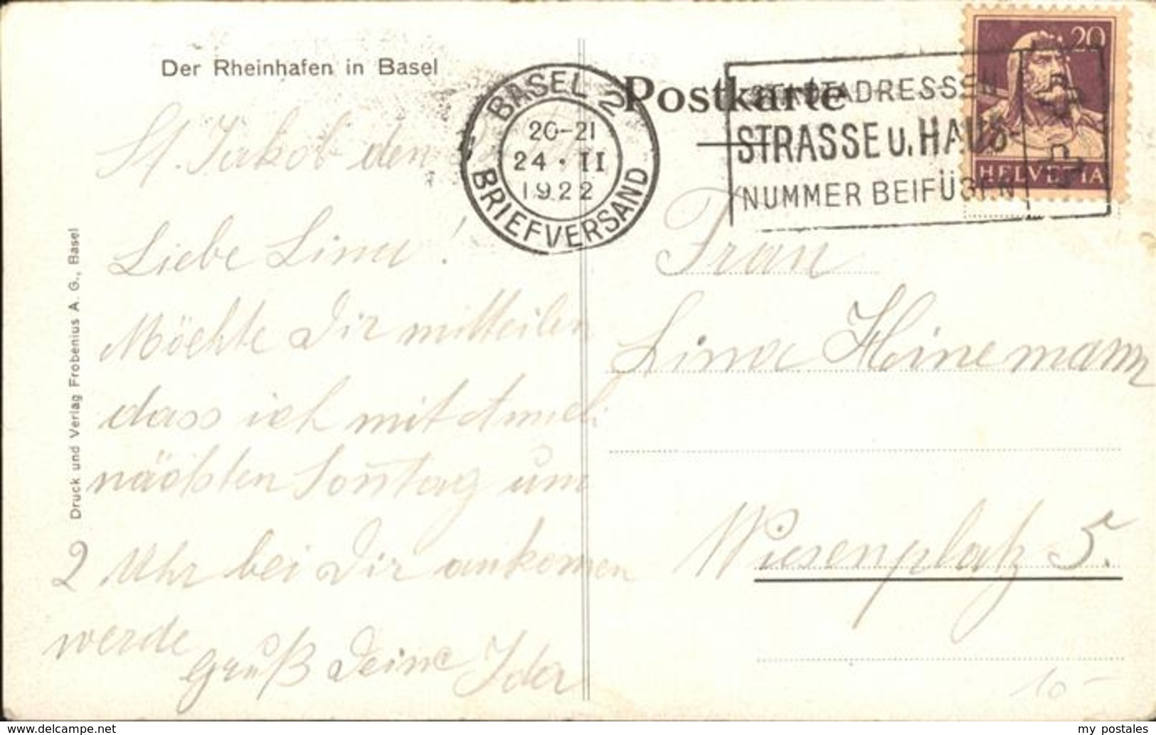 11355420 Hafenanlagen Basel Kuenstlerkarte Schiffe - Other & Unclassified