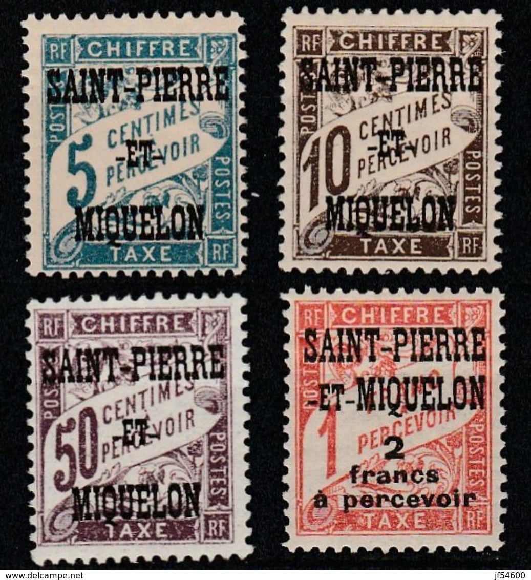 Saint Pierre & Miquelon Taxe 10,11,16,19* - Postage Due