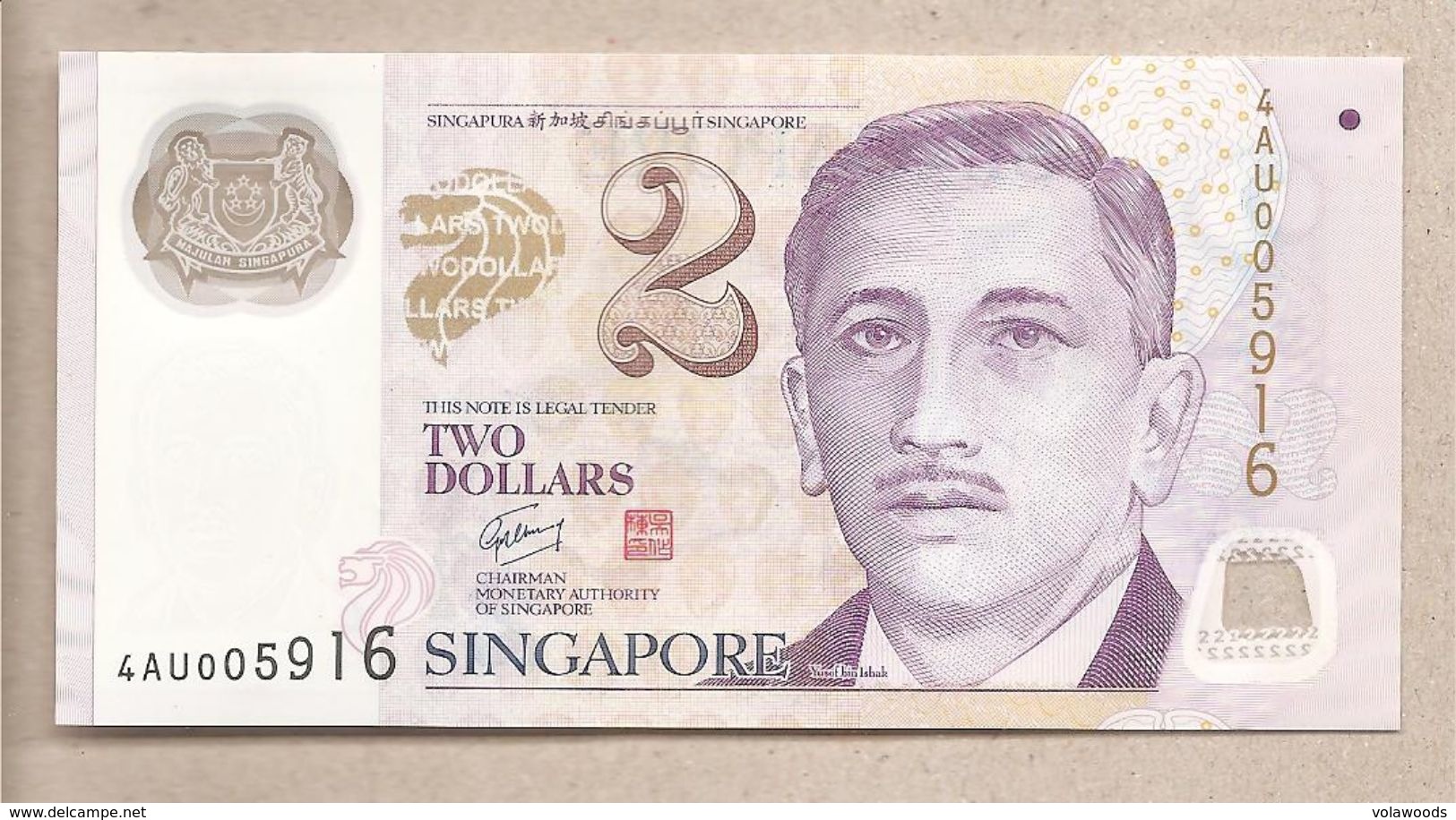 Singapore - Banconota Circolata QFdS Da 2 Dollari - P-46e - 2011 - Singapore