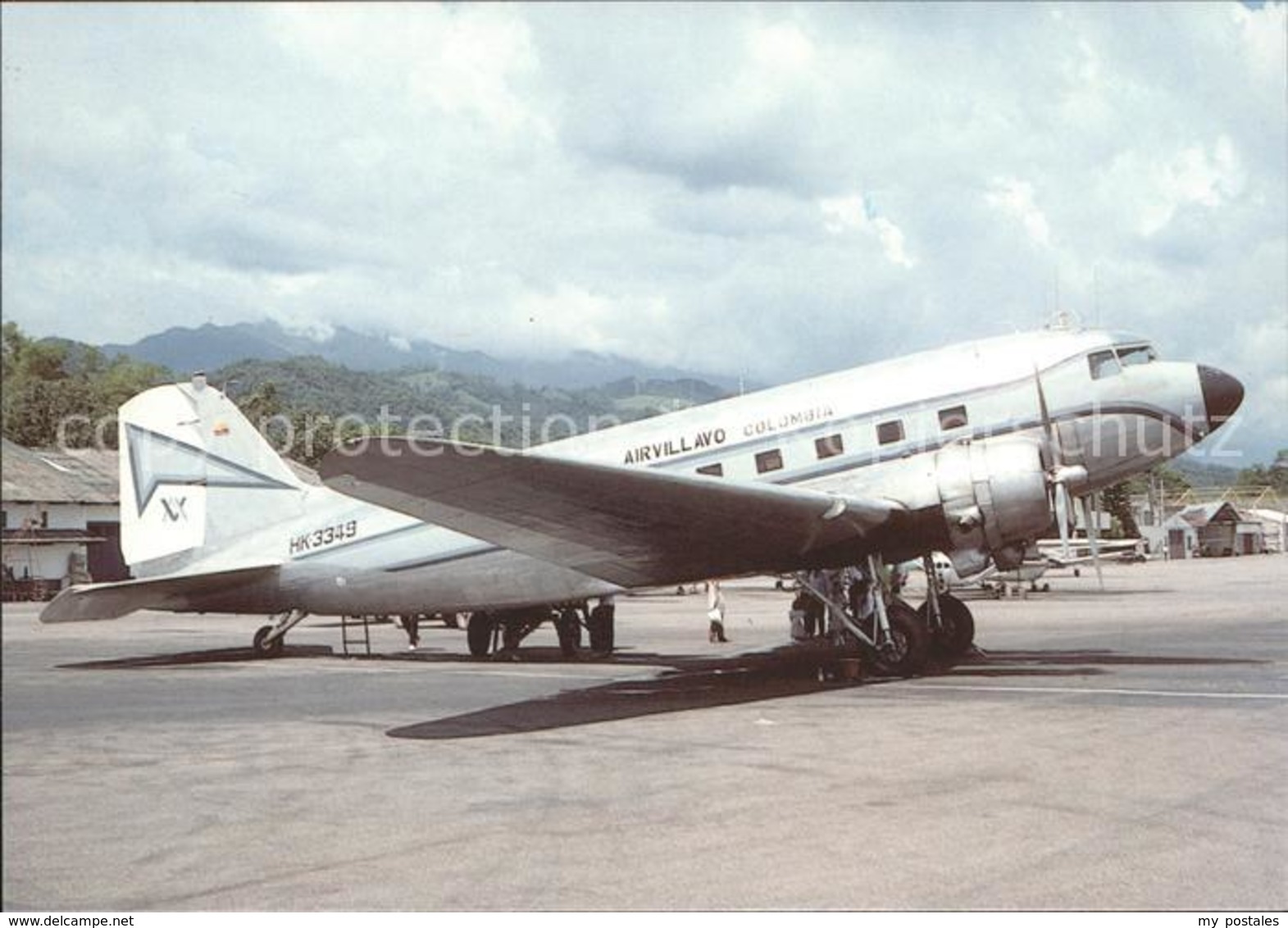 71801942 Flugzeuge Zivil Air Villavo Colombia McDDouglas DC-3C HK-3349 C/n 11825 - Otros & Sin Clasificación