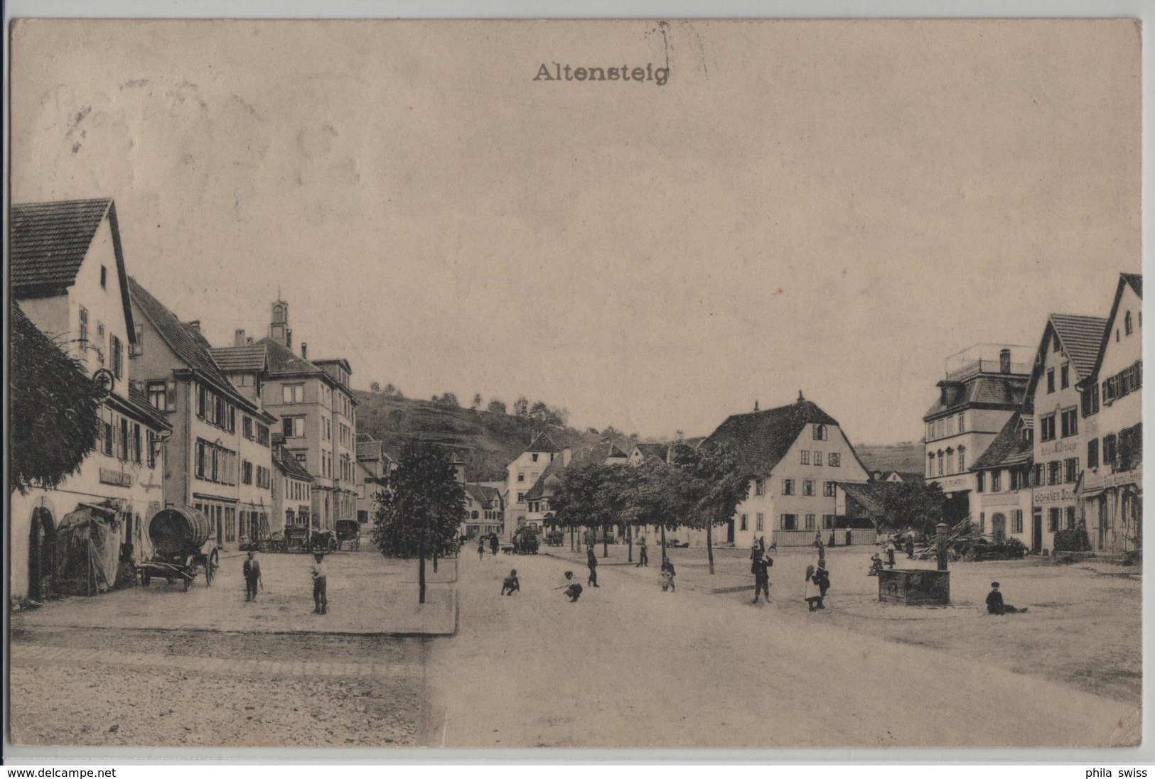 Altensteig - Dorfplatz, Belebt - Altensteig