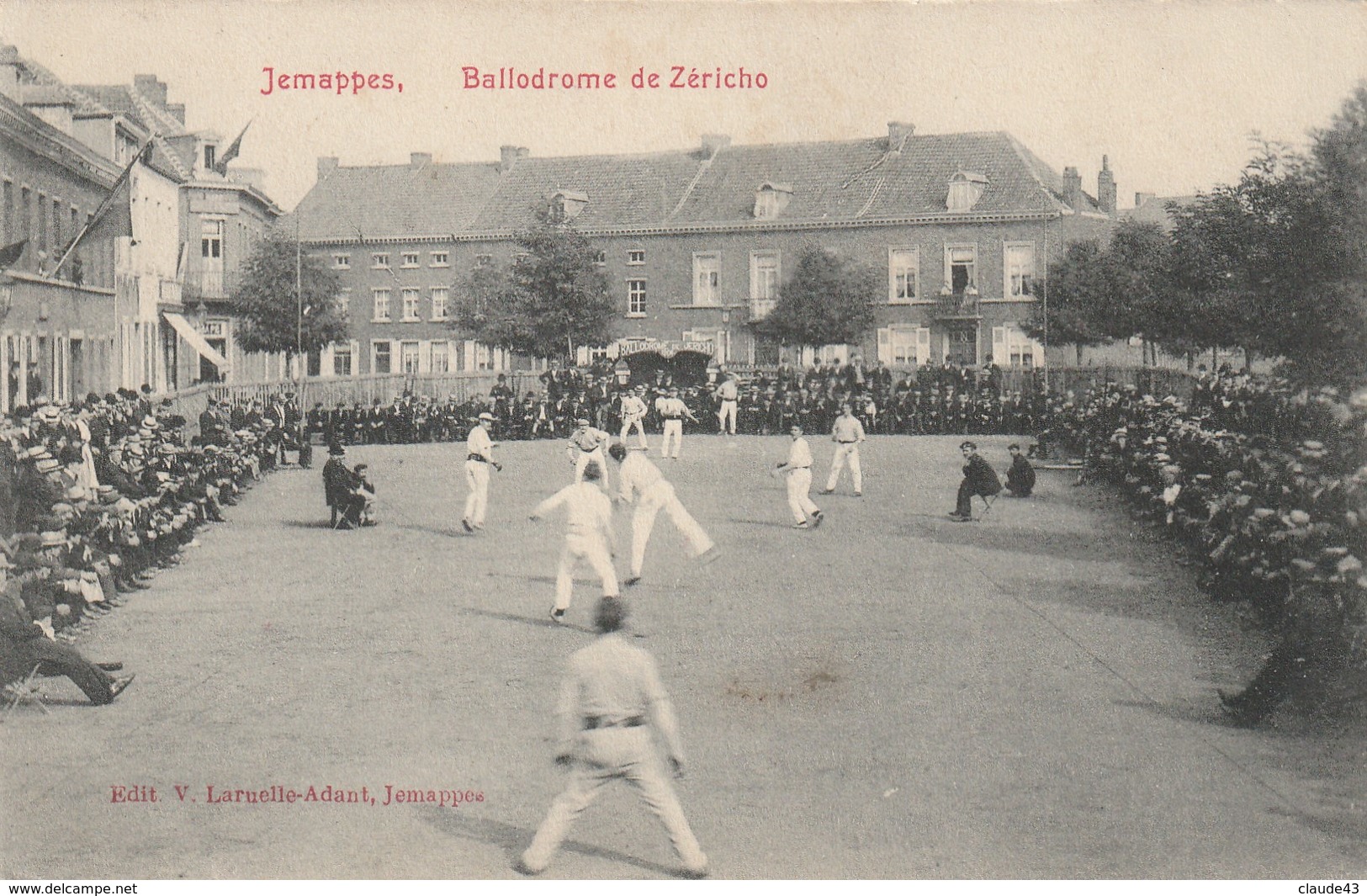 Jemappes Ballodrome De Zericho Jeu De Balle Pelote N'a Pas Circulé - Mons