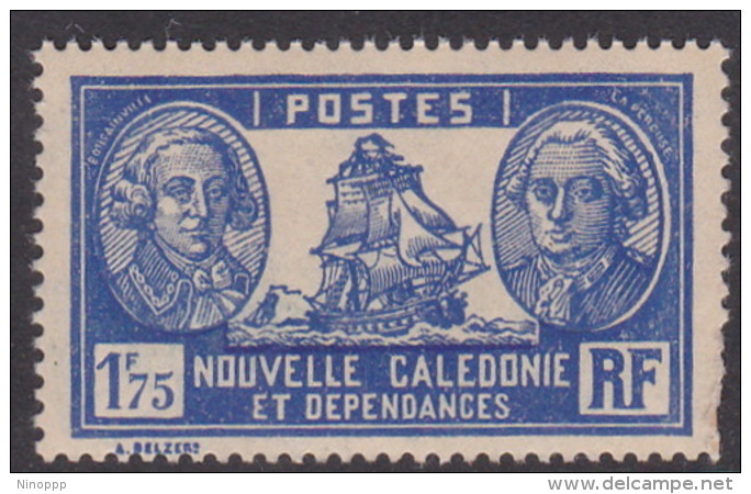 New Caledonia SG 171 1928 Definitives 1 F 75c Blue And Ultramarine MNH - Ongebruikt