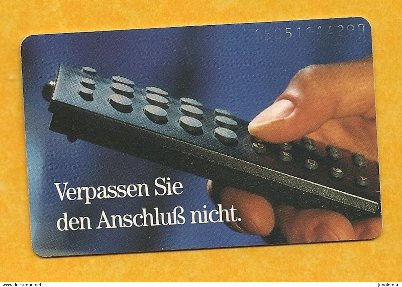 Télécarte Allemande - Telefonkarte - 12 DM - Verpassen Sie Den Anschluß Nicht. (Ne Manquez Pas La Connexion). - M-Reeksen : Merchandising