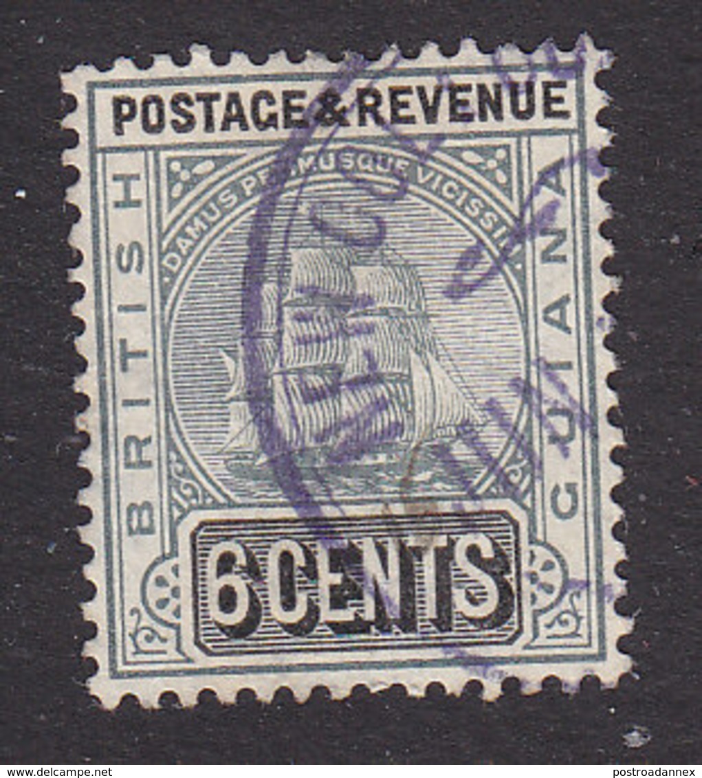 British Guiana, Scott #176, Used, Ship, Issued 1907 - Guyane Britannique (...-1966)