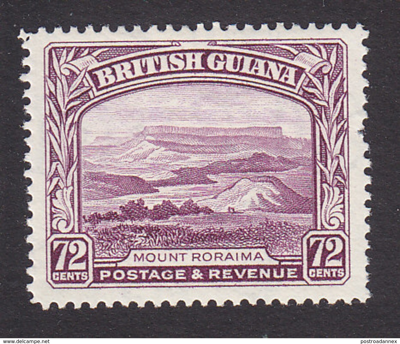 British Guiana, Scott #220, Mint Hinged, Mt Roraima, Issued 1934 - British Guiana (...-1966)