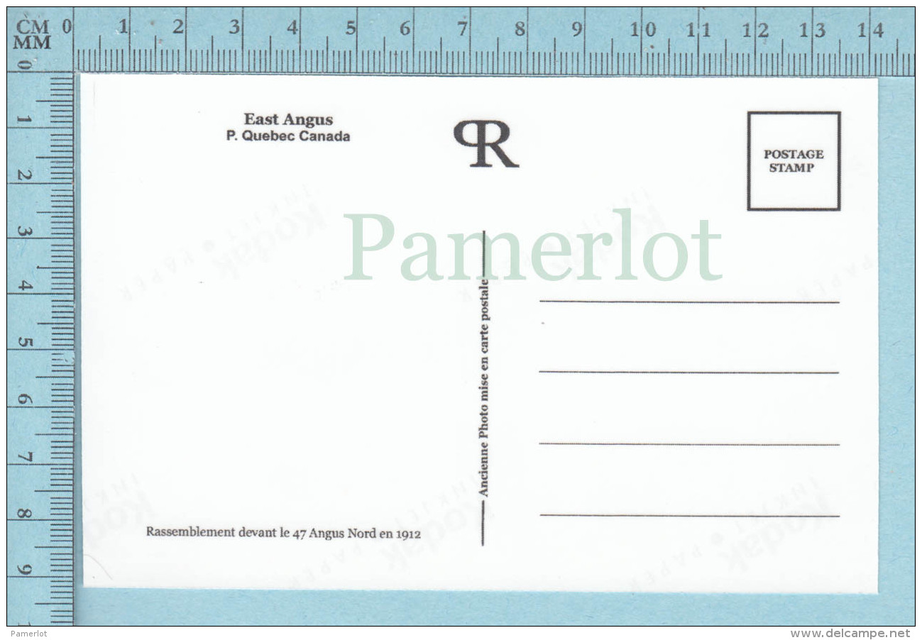 East Angus, Quebec # 140 - 1912 Rassemblement Au 47 Angus Nord -  CPM - Other & Unclassified