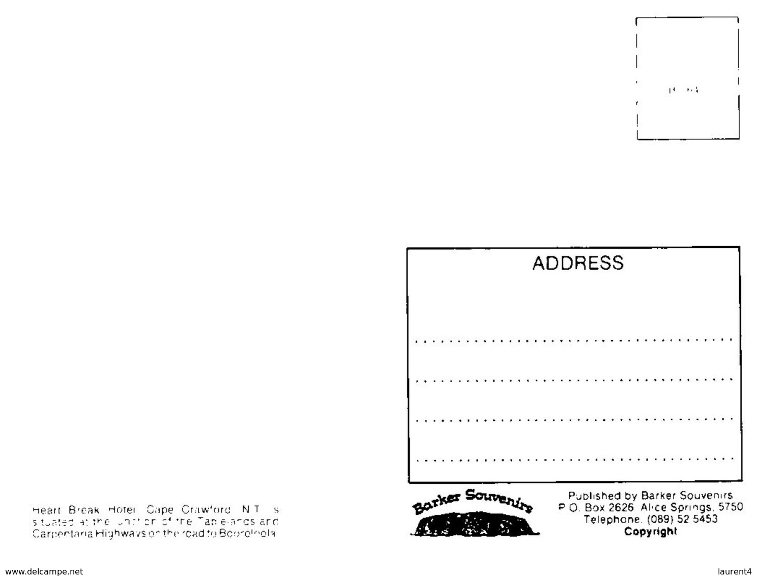 (900) Australia - NT - Heart Break Hotel Cape Crawford - Unclassified