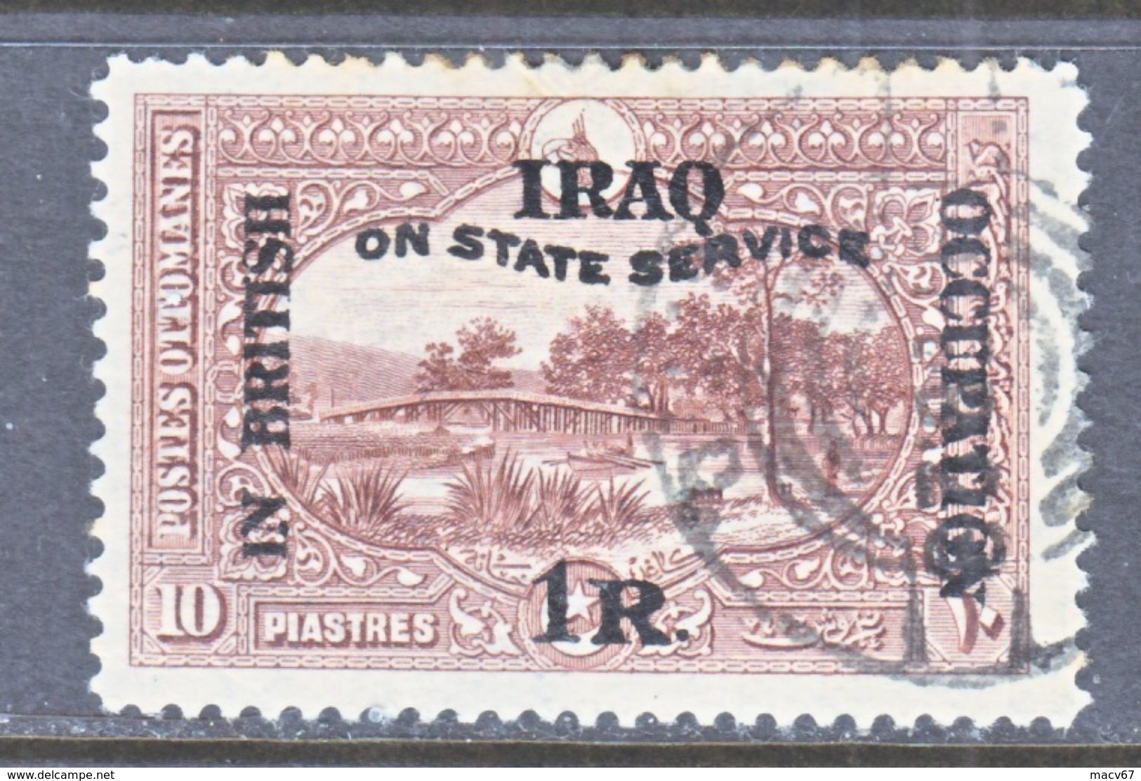 Iraq  Mesopotamia  N O  22    (o)   Wmk. 4 - Iraq