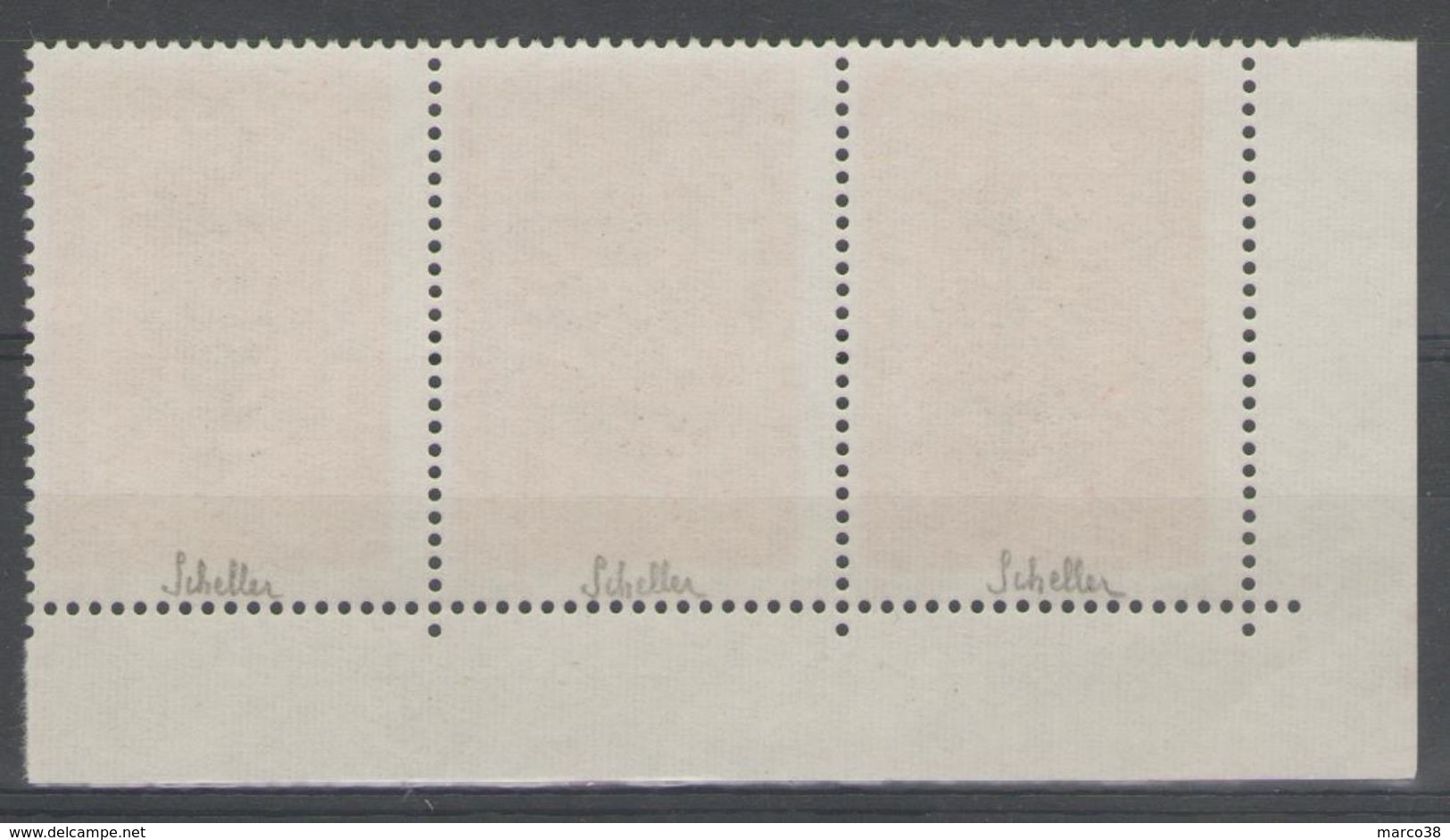 ALGERIE:  N°629 **, Variété "impression Défectueuse" En Bande De 3 CdF (signés SCHELLER) - Algeria (1962-...)