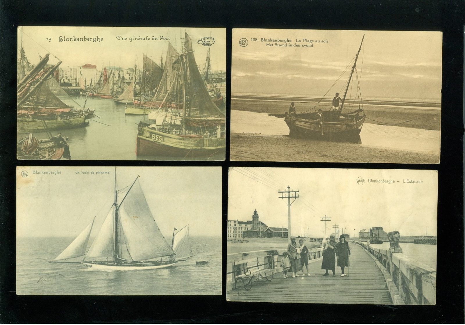 Beau lot de 60 cartes postales de Belgique la côte  Blankenberge     Lot 60 postkaarten van België kust  Blankenberge