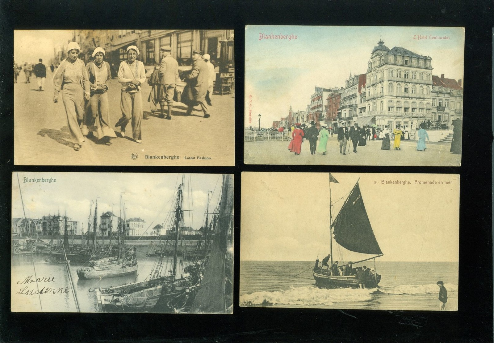 Beau lot de 60 cartes postales de Belgique la côte  Blankenberge     Lot 60 postkaarten van België kust  Blankenberge