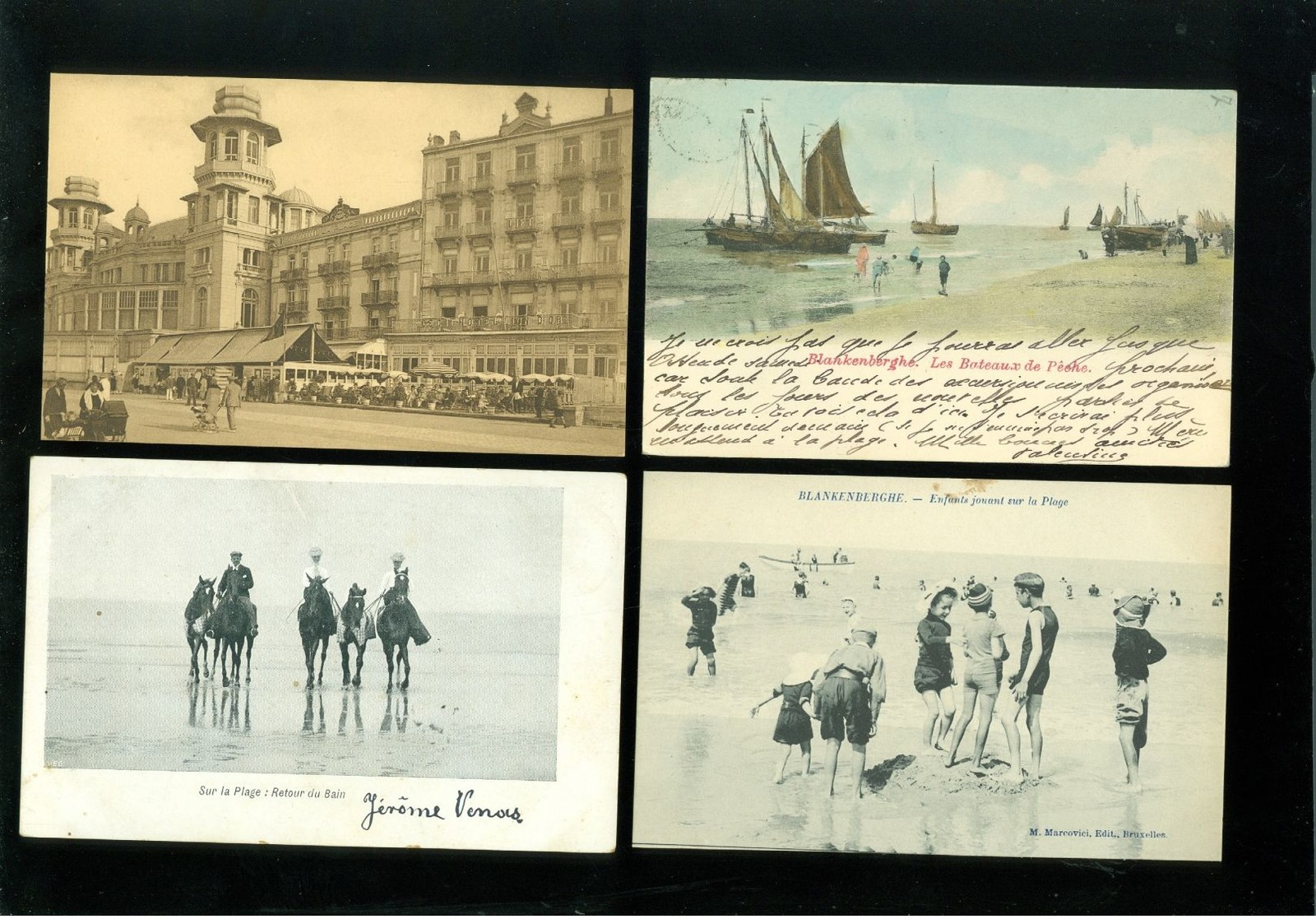 Beau lot de 60 cartes postales de Belgique la côte  Blankenberge     Lot 60 postkaarten van België kust  Blankenberge