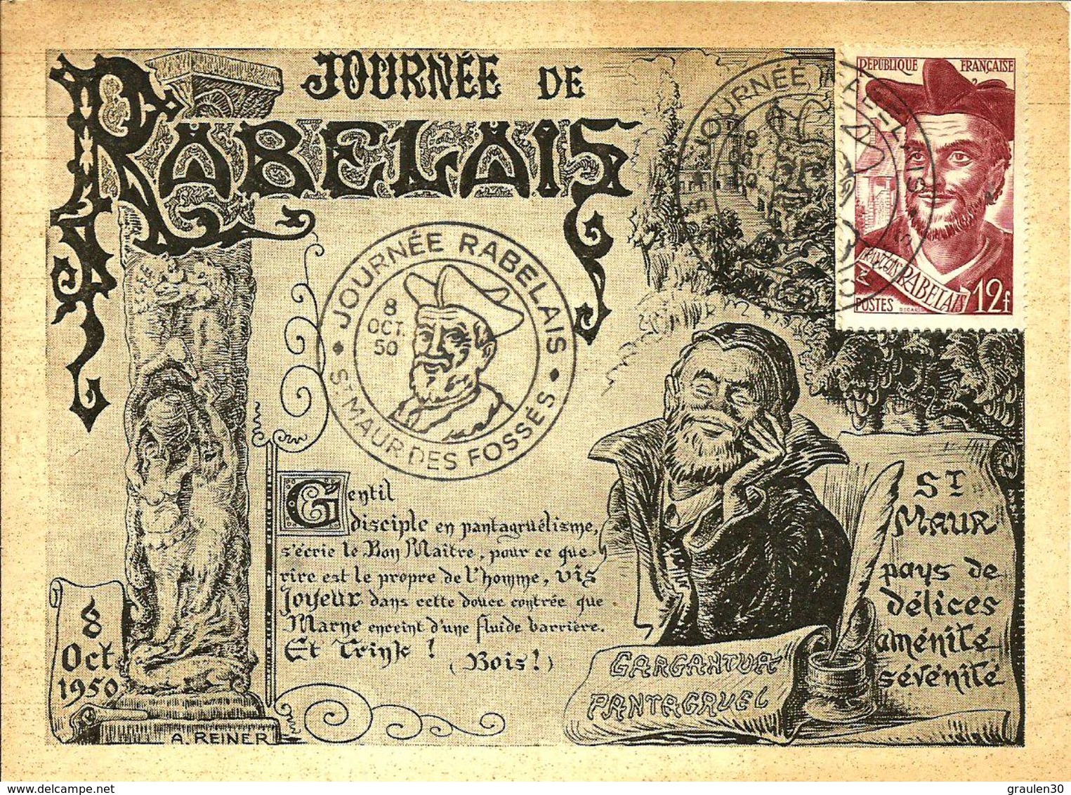 Journée RABELAIS - ST MAUR DES FOSSEES - 1950 - - 1950-1959