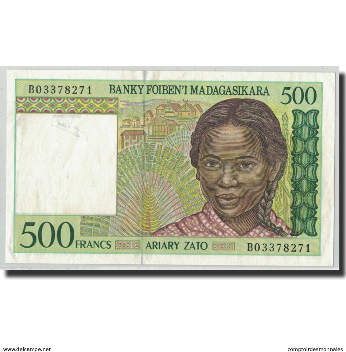 Billet, Madagascar, 500 Francs = 100 Ariary, Undated (1994), KM:75b, TTB+ - Madagascar