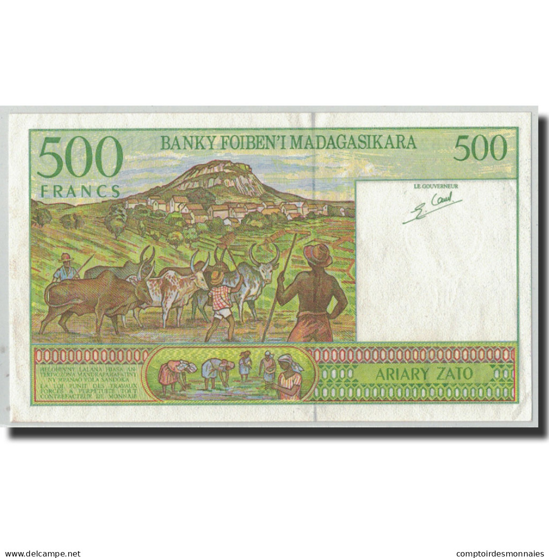 Billet, Madagascar, 500 Francs = 100 Ariary, Undated (1994), KM:75b, TTB+ - Madagascar