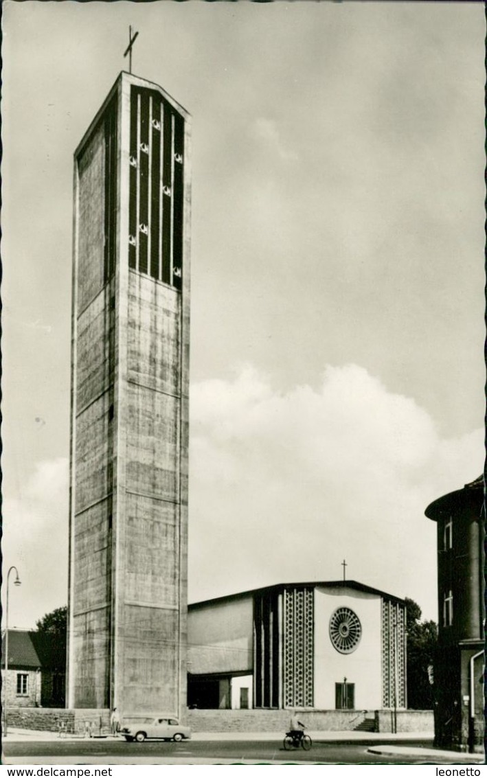 AK Ludwigshafen Mundenheim, Kath. Kirche St. Sebastian, O 1967 (30055) - Ludwigshafen