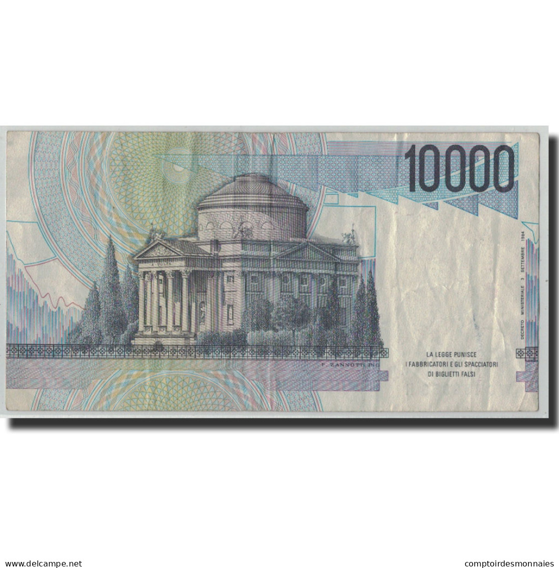 Billet, Italie, 10,000 Lire, 1984, 1984-09-03, KM:112b, B+ - 10000 Lire