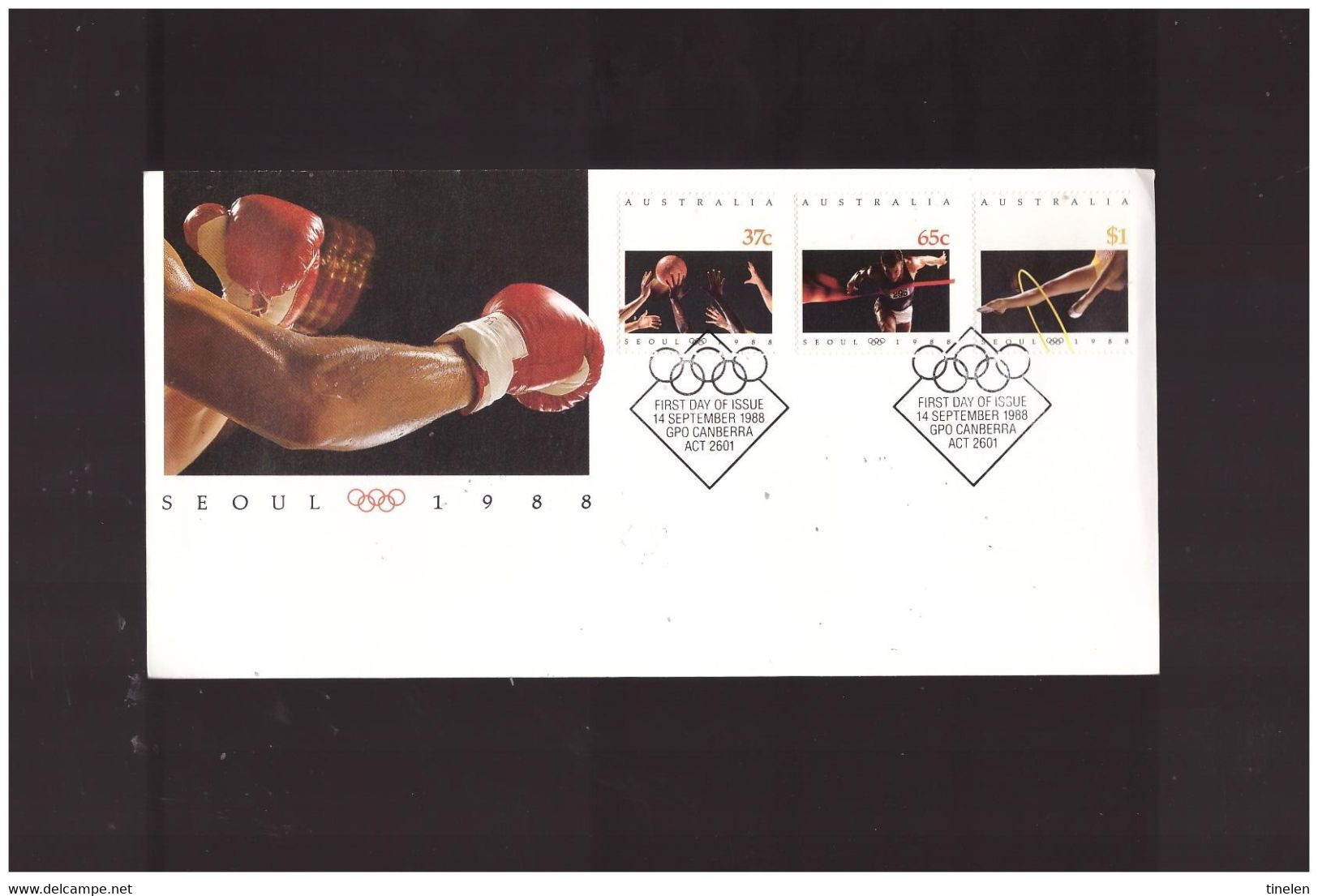 AUSTRALIA - BUSTA FDC OLIMPIADI  SEOUL - Estate 1988: Seul