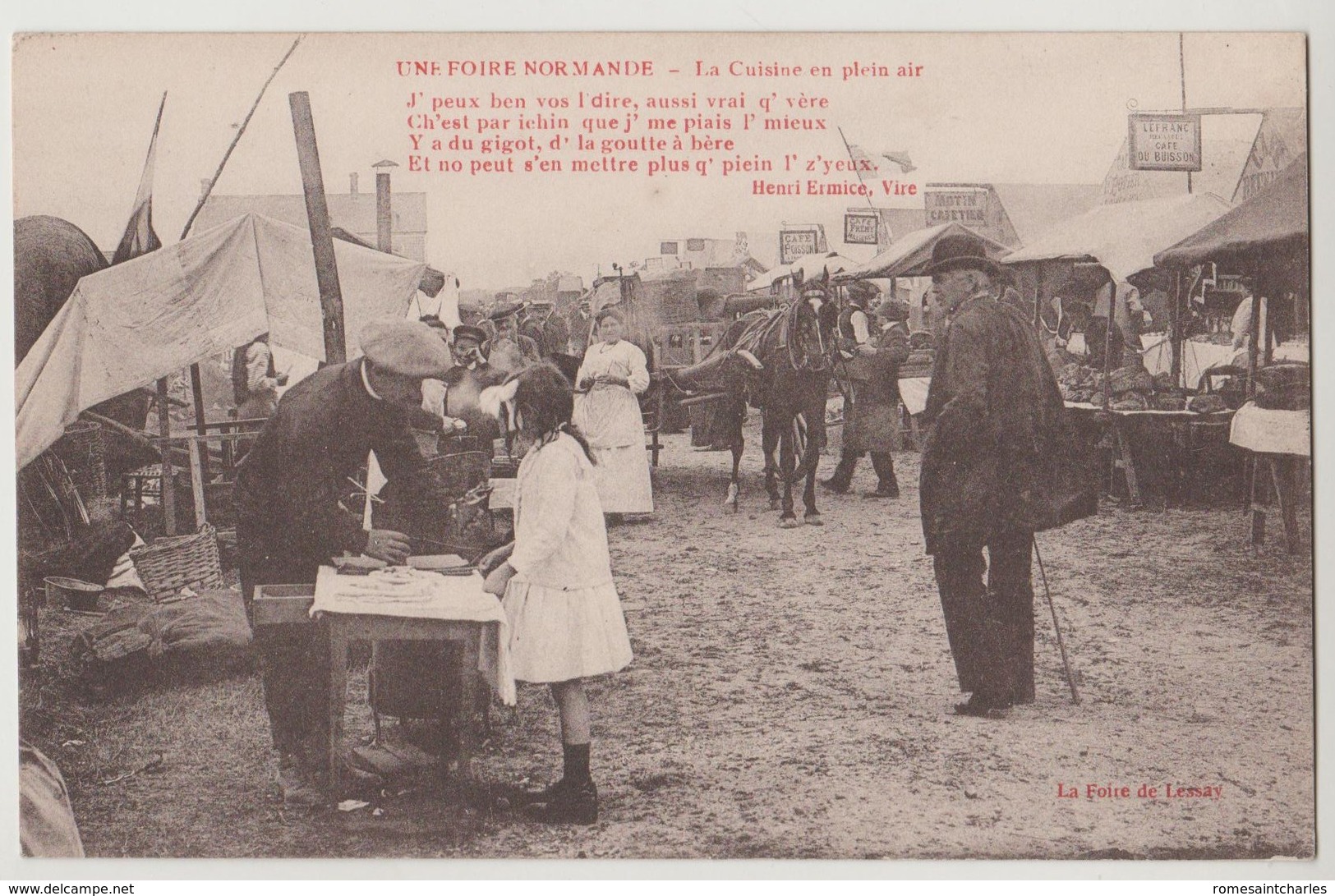 CPA 50 Une Foire Normande , La Cuisine En Plein Air - Andere & Zonder Classificatie