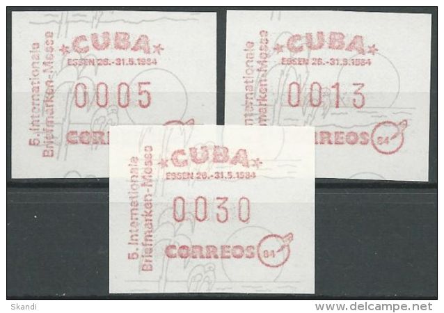 1984 Mi-Nr. ATM 1 Satz 1 ** MNH - Franking Labels