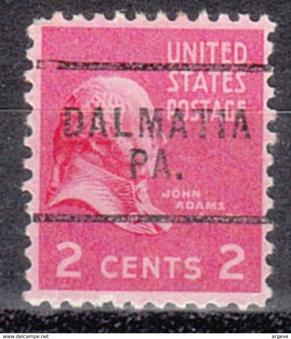 USA Precancel Vorausentwertung Preo, Locals Pennsylvania, Dalmatia 703 - Precancels