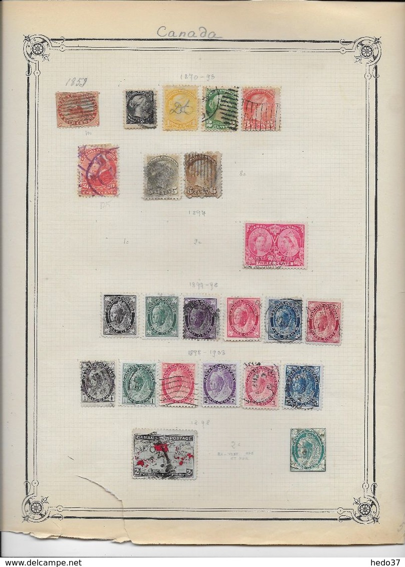 Canada - Collection Vendue Page Par Page - Timbres Oblitérés / Neufs * - B/TB - Collections