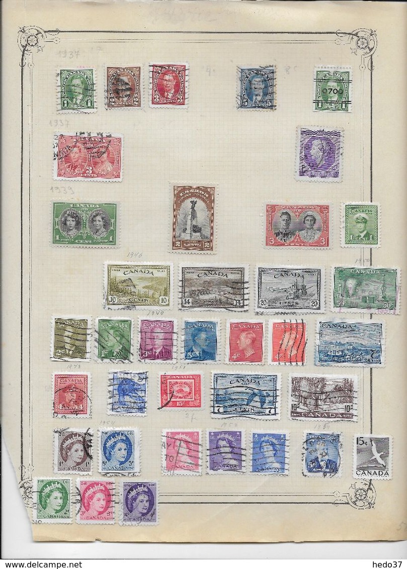 Canada - Collection Vendue Page Par Page - Timbres Oblitérés / Neufs * - B/TB - Collections