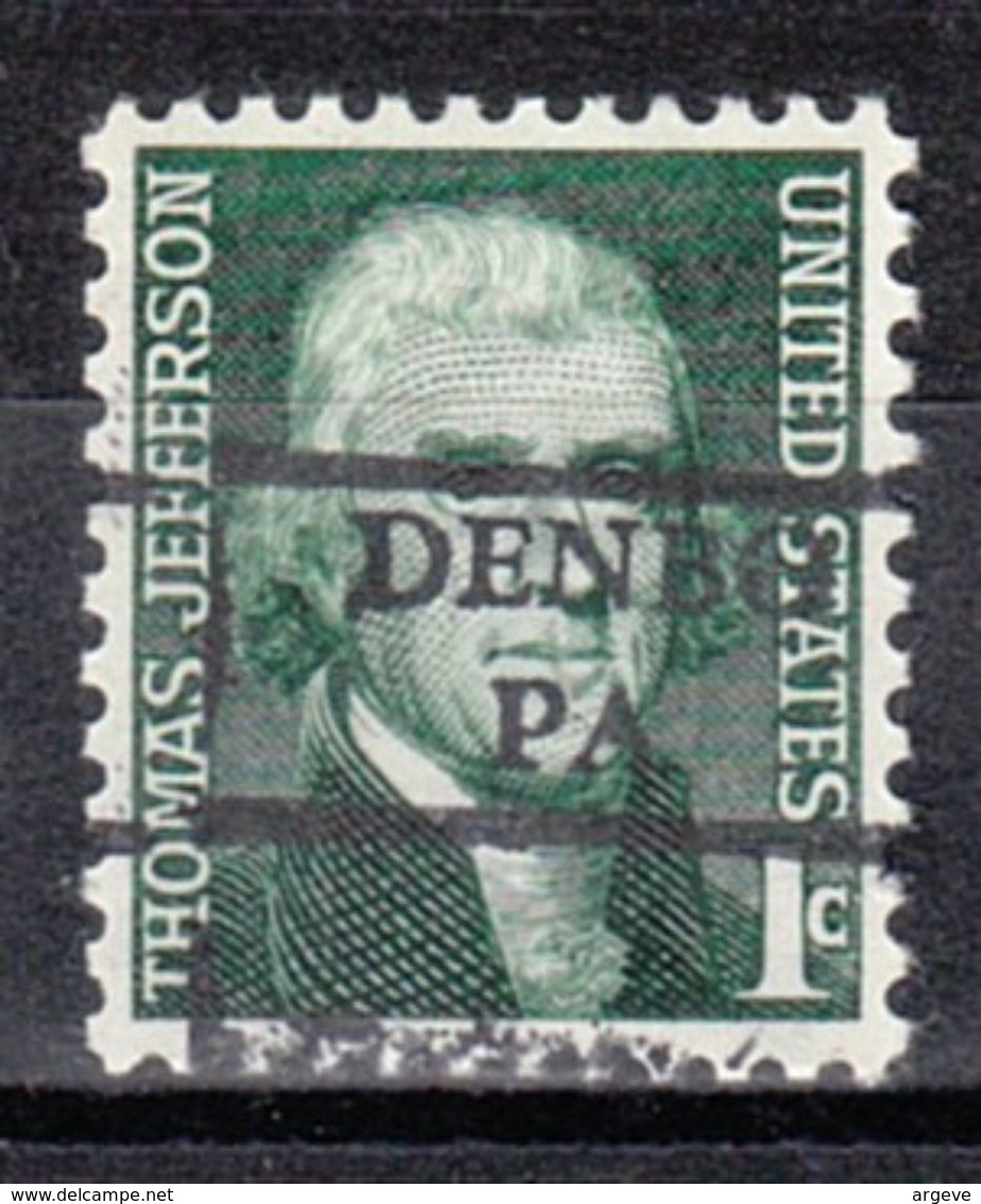 USA Precancel Vorausentwertung Preo, Locals Pennsylvania, Denbo 877 - Precancels