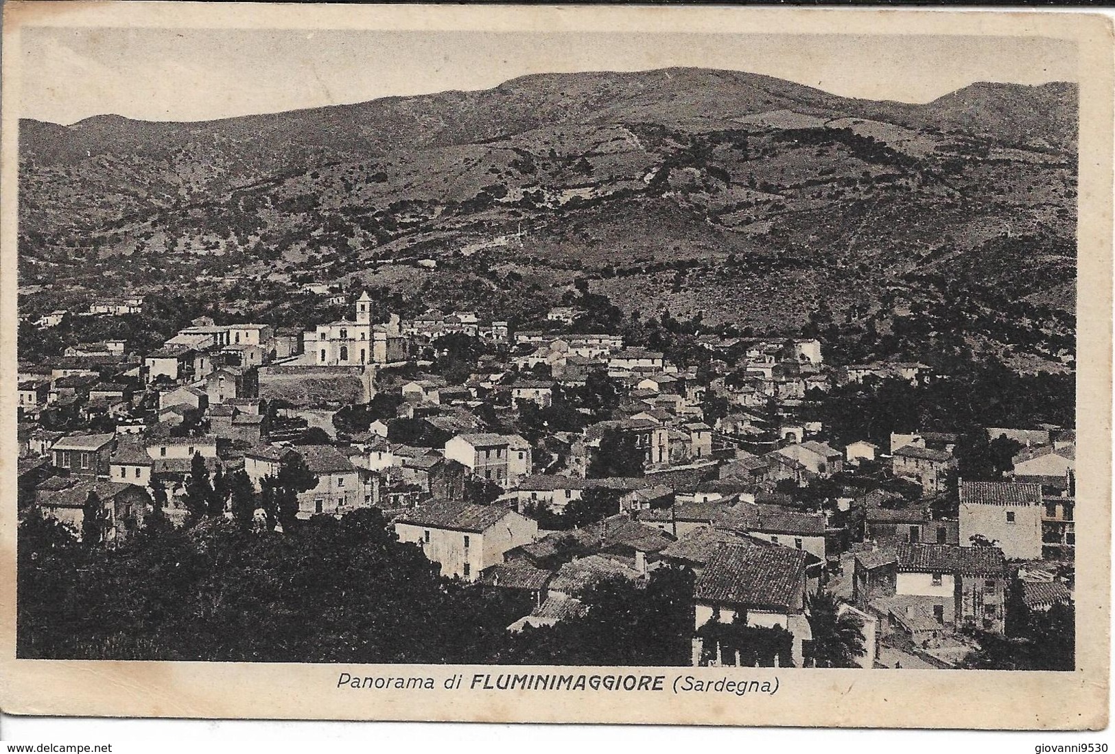 CI - FLUMINIMAGGIORE Panorama Viaggiata 1942- Jpg - Iglesias