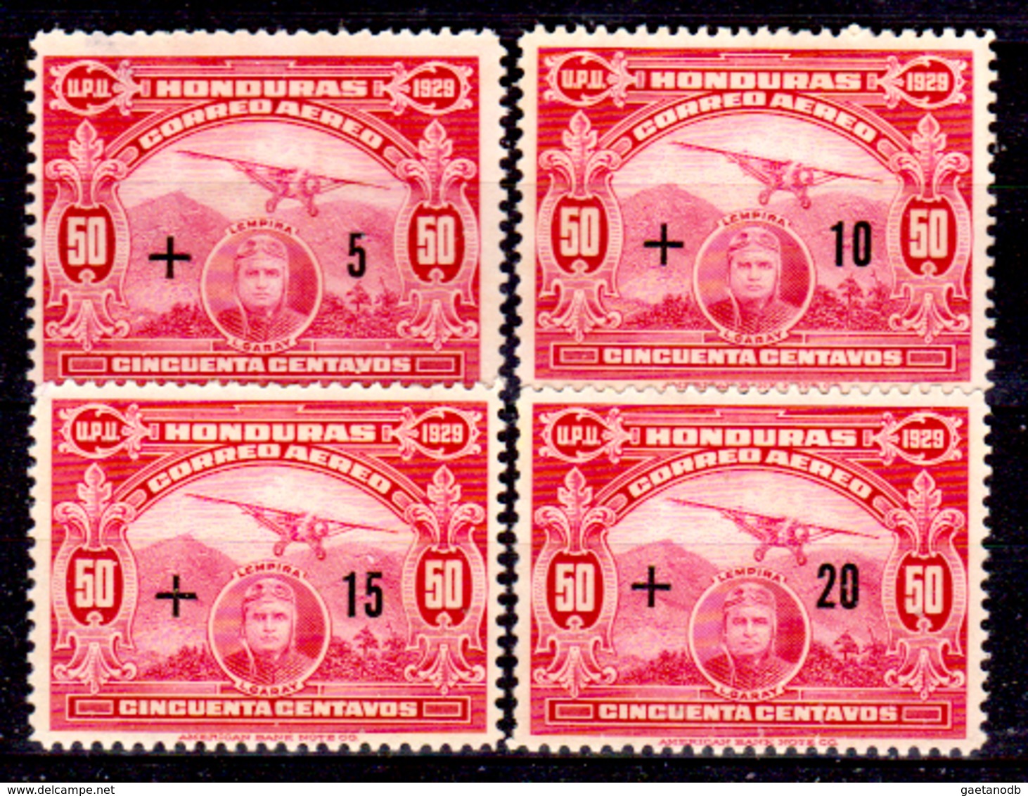 Honduras-0039 - Posta Aerea 1929 (+) Hinged - - Honduras
