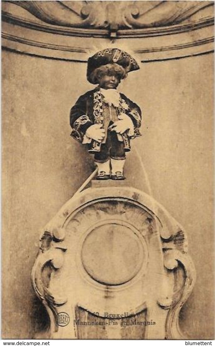 CPA Belgique Manneken Pis Bruxelles Non Circulé Marquis - Monuments