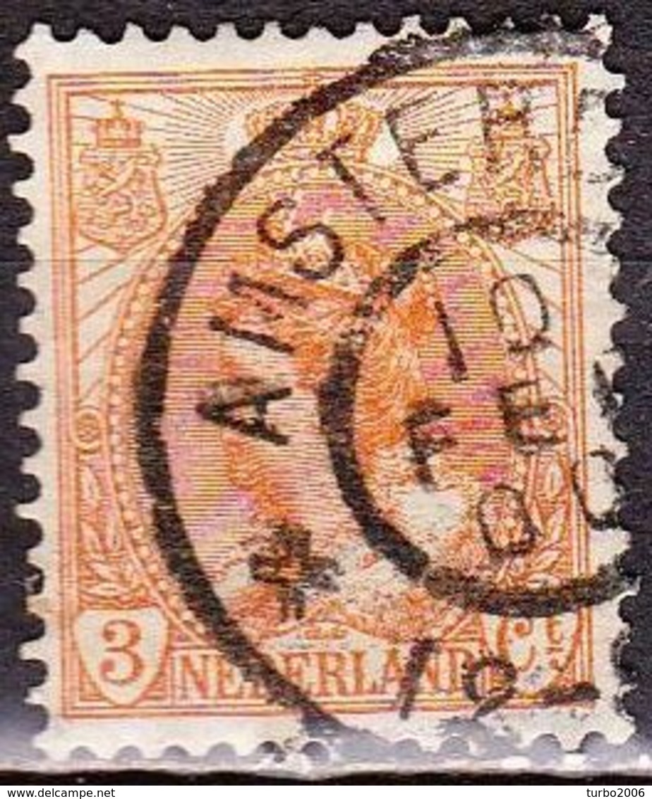 1899 Koningin Wilhelmina 3 Cent Oranje NVPH 56 - Used Stamps