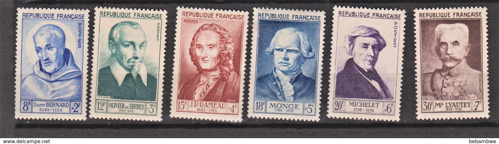 Célébrités 12em /St BernardSerres/Rameau/Monge/Michelet/Lyautey - Neufs