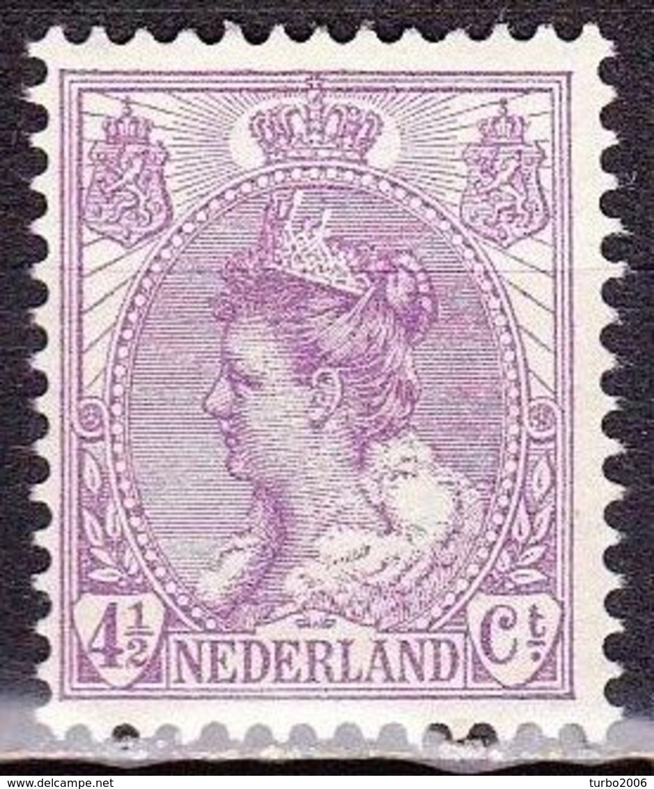 1899 Koningin Wilhelmina 4½ Cent Violet NVPH 59 Ongestempeld - Unused Stamps