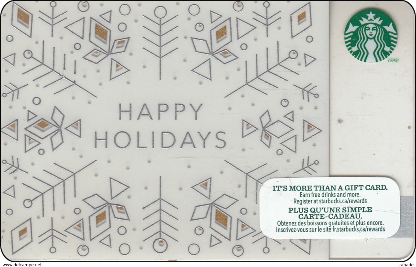 Canada  Starbucks Card Happy Hollydays 2014-6100 - Gift Cards