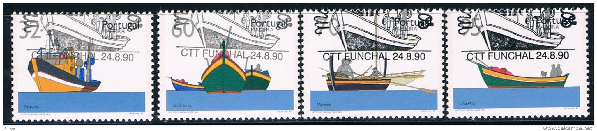 Portugal, Madeira, 1990, # 1957/60, Used - Usado