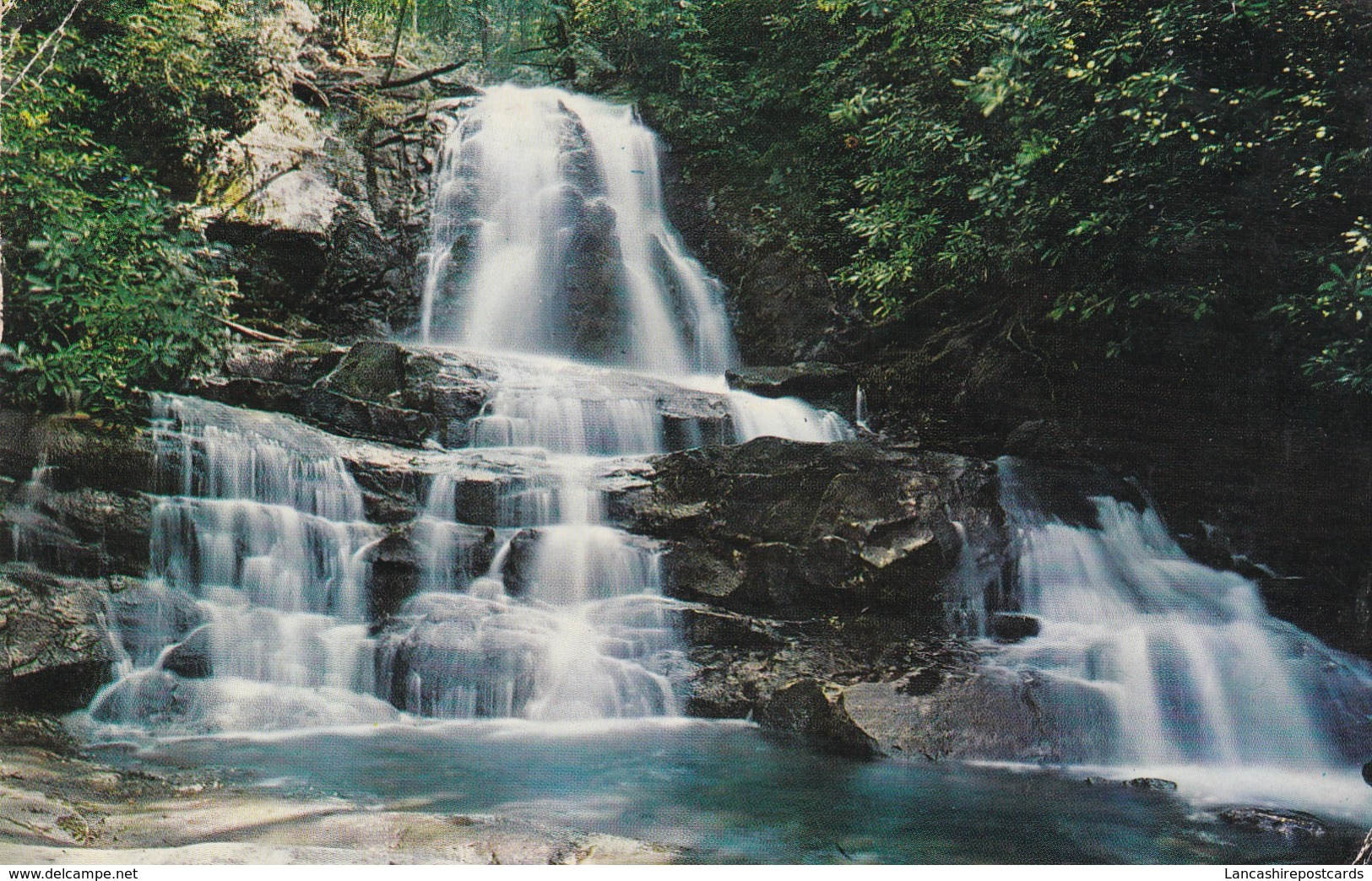 Postcard Laurel Falls Great Smokey Mountains Tennessee PU 1959 To Mr Pullman In Parkstone  My Ref  B12027 - Smokey Mountains