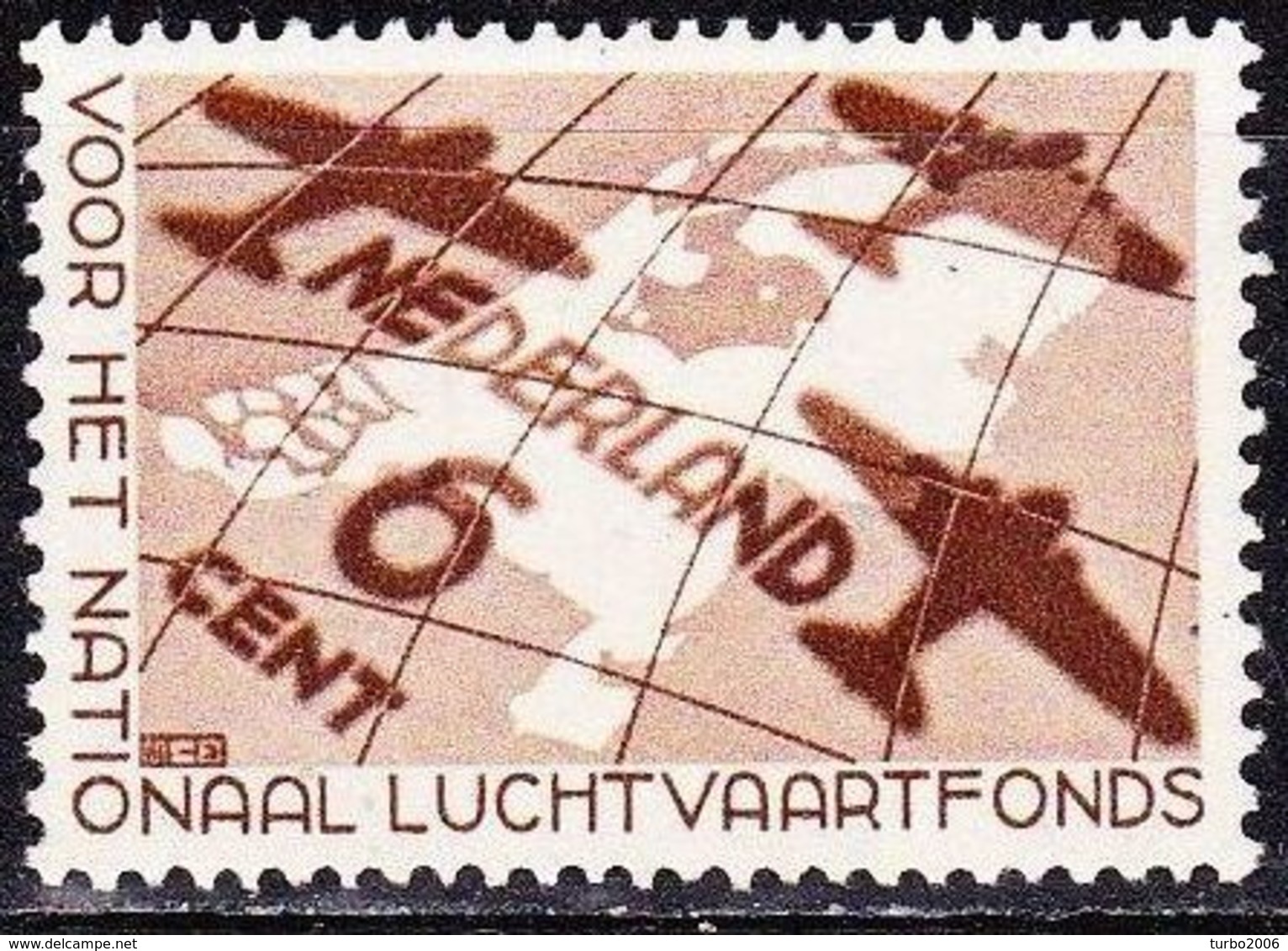 1935 Luchtvaartfondszegel Ongestempeld NVPH 278 - Nuovi