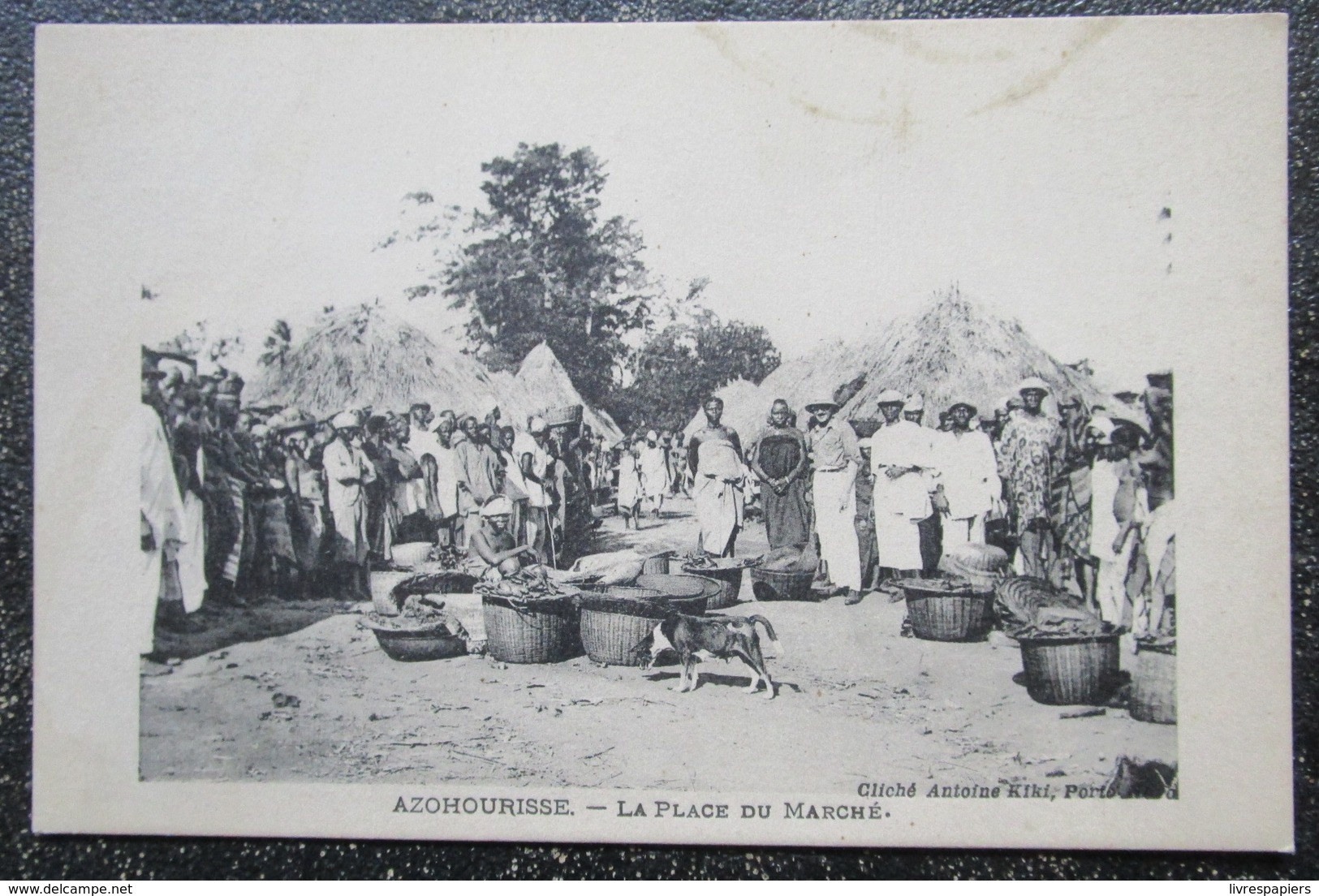 Benin Dahomey Azohourisse Place Marche Cpa - Benín