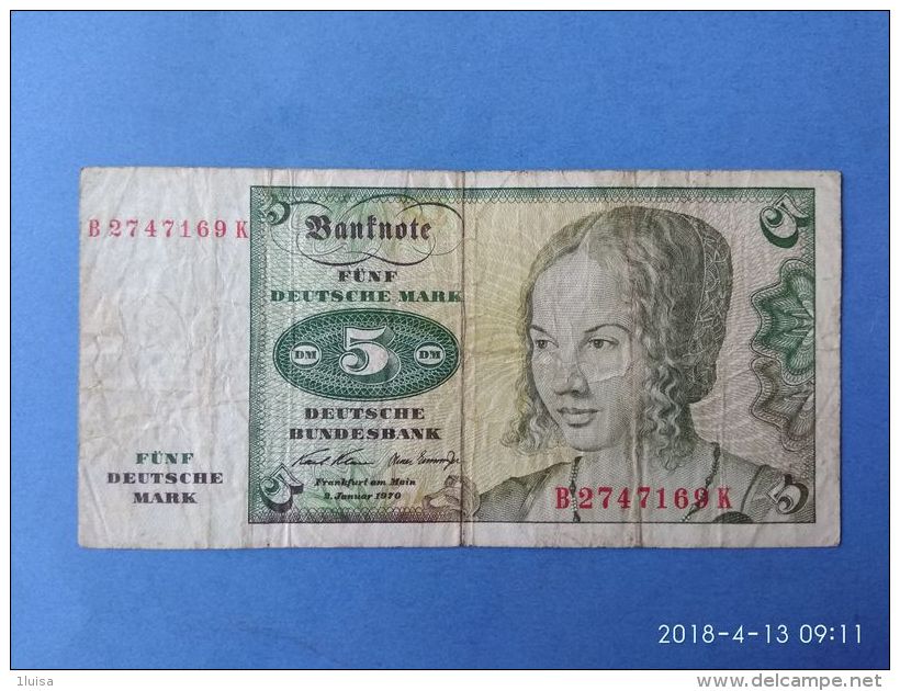 5 Marki 1960 - 5 Deutsche Mark