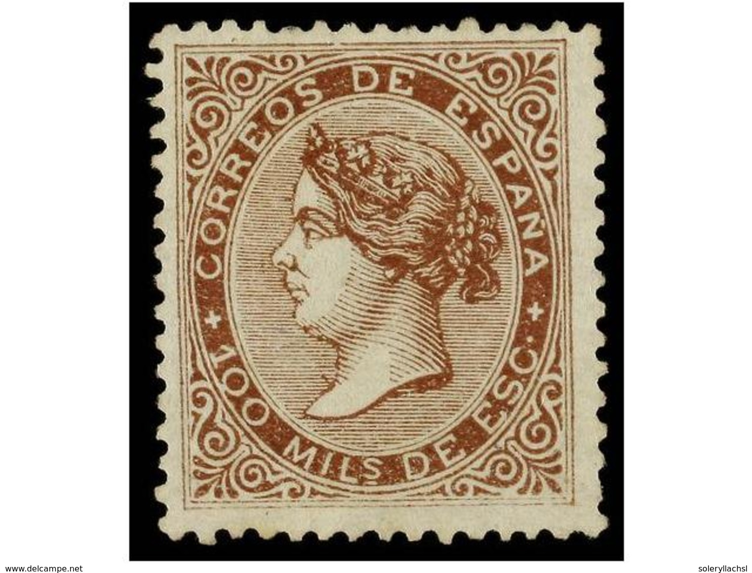 201 * ESPAÑA. Ed.99. <B>100 Mils.</B> Castaño. Excelente Centraje, Muy Bonito Ejemplar. Cert. GRAUS. Cat. 750?. - Other & Unclassified